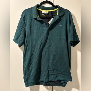 Men’s Lacoste Green Polo Shirt Casual Sporty Style